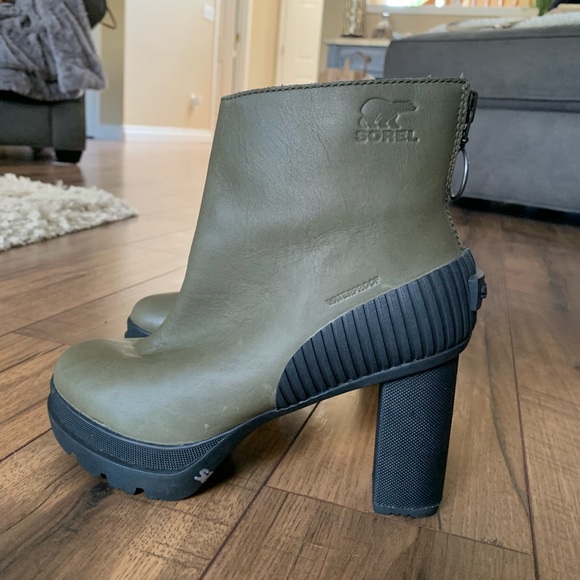 Sorel Shoes - Sorel Dacie Bootie Leather Heels Waterproof